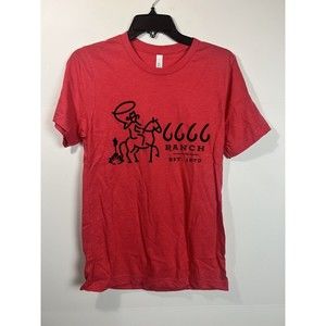 6666 Retro Cowboy T-shirt Adult Unisex Small 6666 Ranch